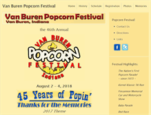 Tablet Screenshot of popcornfestival.org